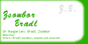 zsombor bradl business card